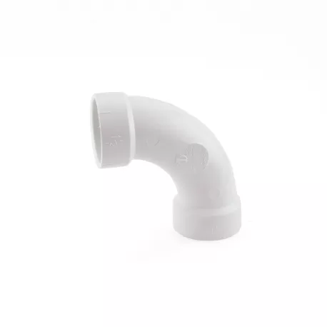 1-1/2" PVC DWV 90° Long Turn Elbow