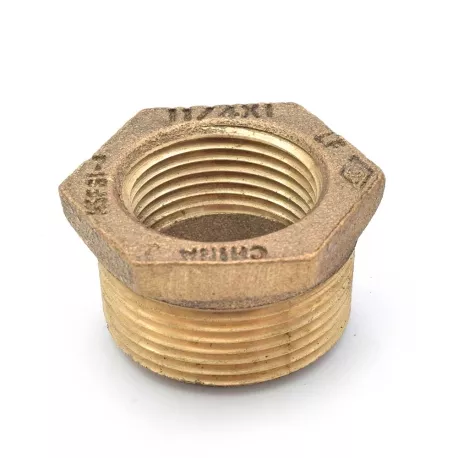 1-1/4″ MPT x 1″ FPT Brass Bushing, Lead-Free