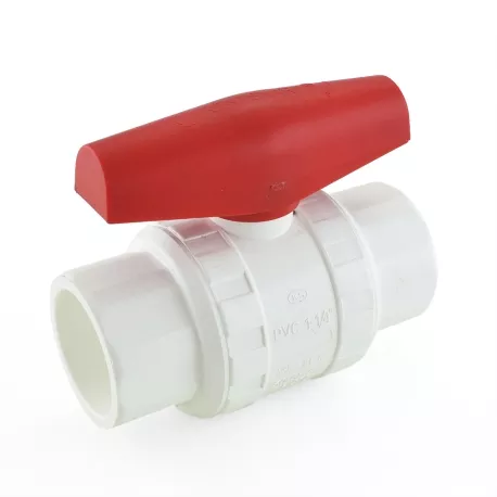 1-1/4″ PVC Ball Valve, Solvent Weld, Sch. 40/80