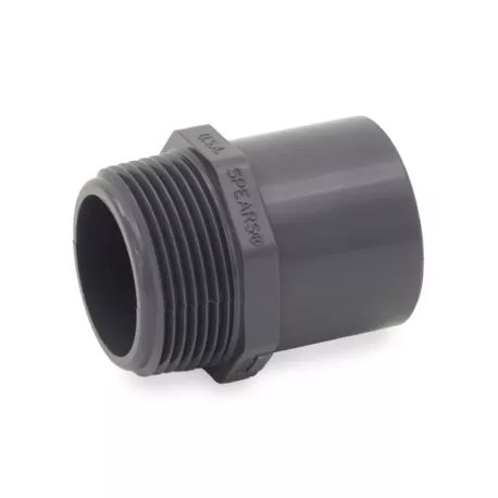 1-1/4″ PVC (Sch 80) MIP x Spigot Adapter