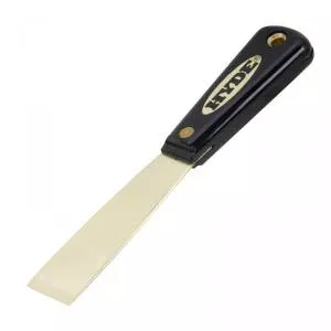 1-1/4″ Stiff Brass Black & Silver Hyde Putty Knife (02080)
