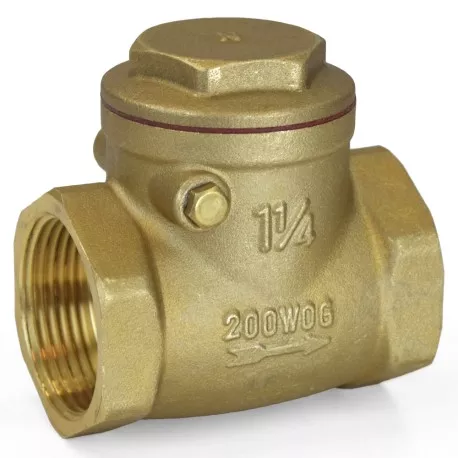 1-1/4″ Threaded Swing Check Valve, Lead-Free