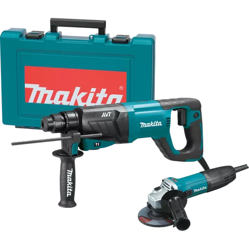 1″ AVT™ Rotary Hammer, accepts SDS-PLUS bits (D-handle) and 4-1/2″ Angle Grinder, HR2641X1