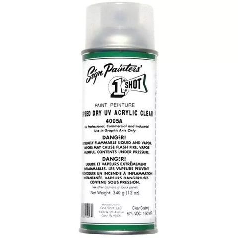 1 SHOT Speed Dry UV Acrylic Clear Aerosol Gloss