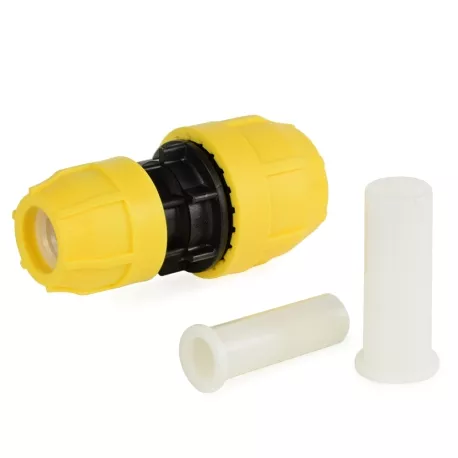 1″ x 3/4″ IPS Reducing Compression Reducing Coupling for SDR-11 Yellow PE Gas Pipe