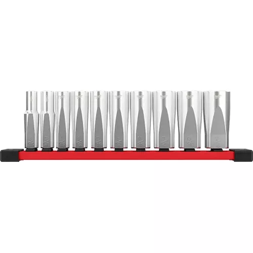 10 Pc 3/8 SAE Deep Well Sockets with FOUR FLAT TM Sides