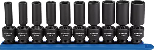 10Pc Metric Deep Universal Impact Socket Set