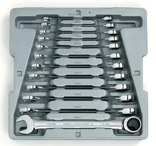 12 Pc. Metric Ratcheting Wrench Set