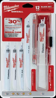 12 Pc. SawzallÂ Blade Set