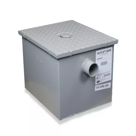 #14 Grease Trap, 7 GPM, 14 lbs, 2″ no-hub inlet/outlet