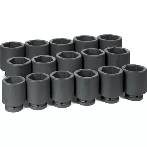 16 Pc. 1" Dr. Deep Length SAE Set