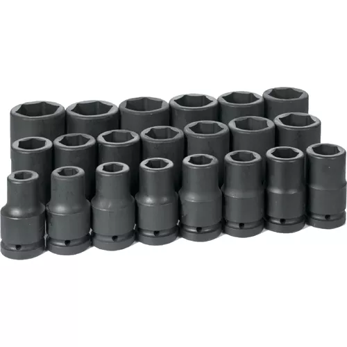 21 Pc. 1" Dr. Deep SAE Socket Set
