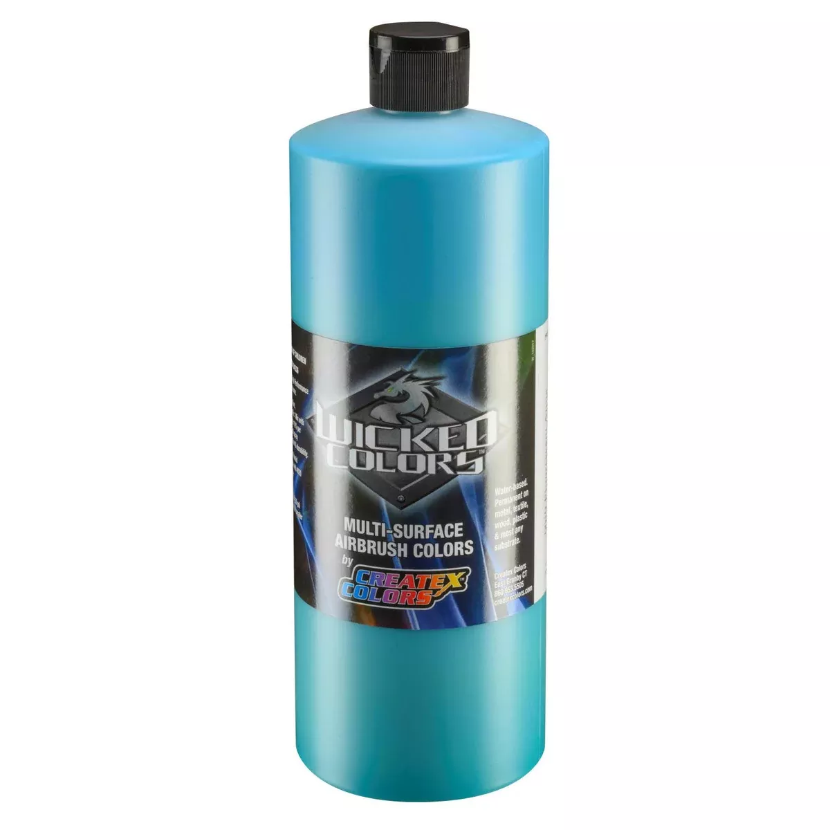 32oz Createx Wicked Color W019 – Fluorescent Aqua