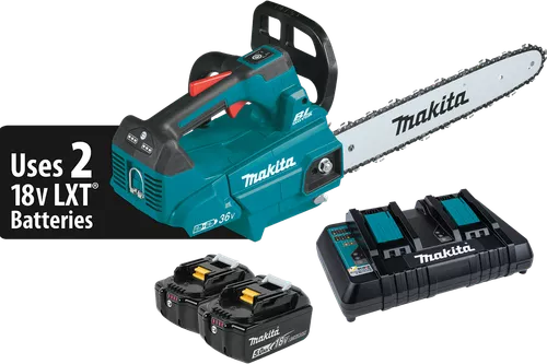 36V (18V X2) LXT™ Brushless 16" Top Handle Chain Saw Kit (5.0Ah), Torque boost mode, XCU09PT