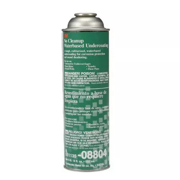 3M 8804 Water Based Undercoating 22.4 oz Black Can