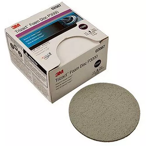 3M™ Trizact Hookit™ 3″ Foam Discs P3000 Grit 02087