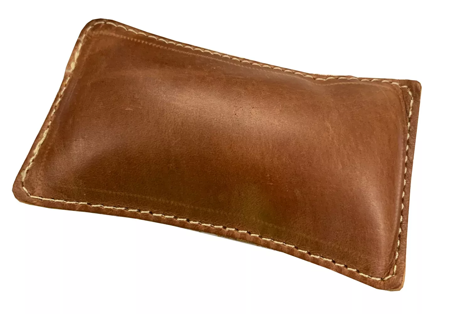 4 1/4″ x 2 1/4″ Rectangular Shot Filled Leather (Map) Paperweight (151-LW)