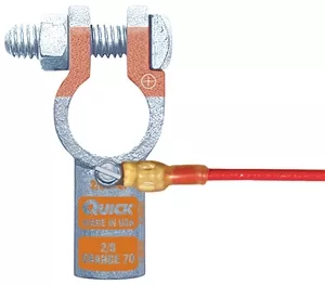 4020-005PA QuickCable 2/0 GA Straight Clamp Crimpable Battery Connector (5 Pack)