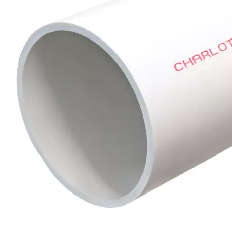 8" x 2ft PVC Pipe, Solid Core, Sch40