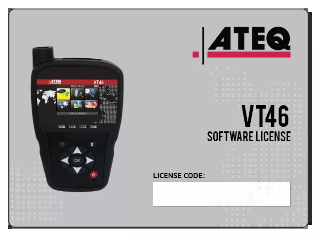 ATEQ SW46-0001 VT46 Series 1-Year Software License