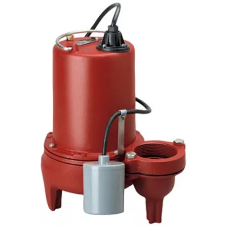 Automatic High Head Sewage Pump w/ Wide Angle Float Switch, 25' cord, 1 HP, 2" Discharge, 208/230V