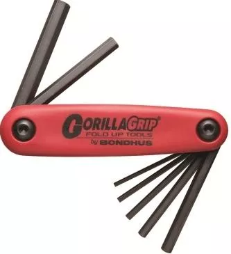 Bondhus Set 7 Hex GorillaGrip Fold-up Tools 2-8mm