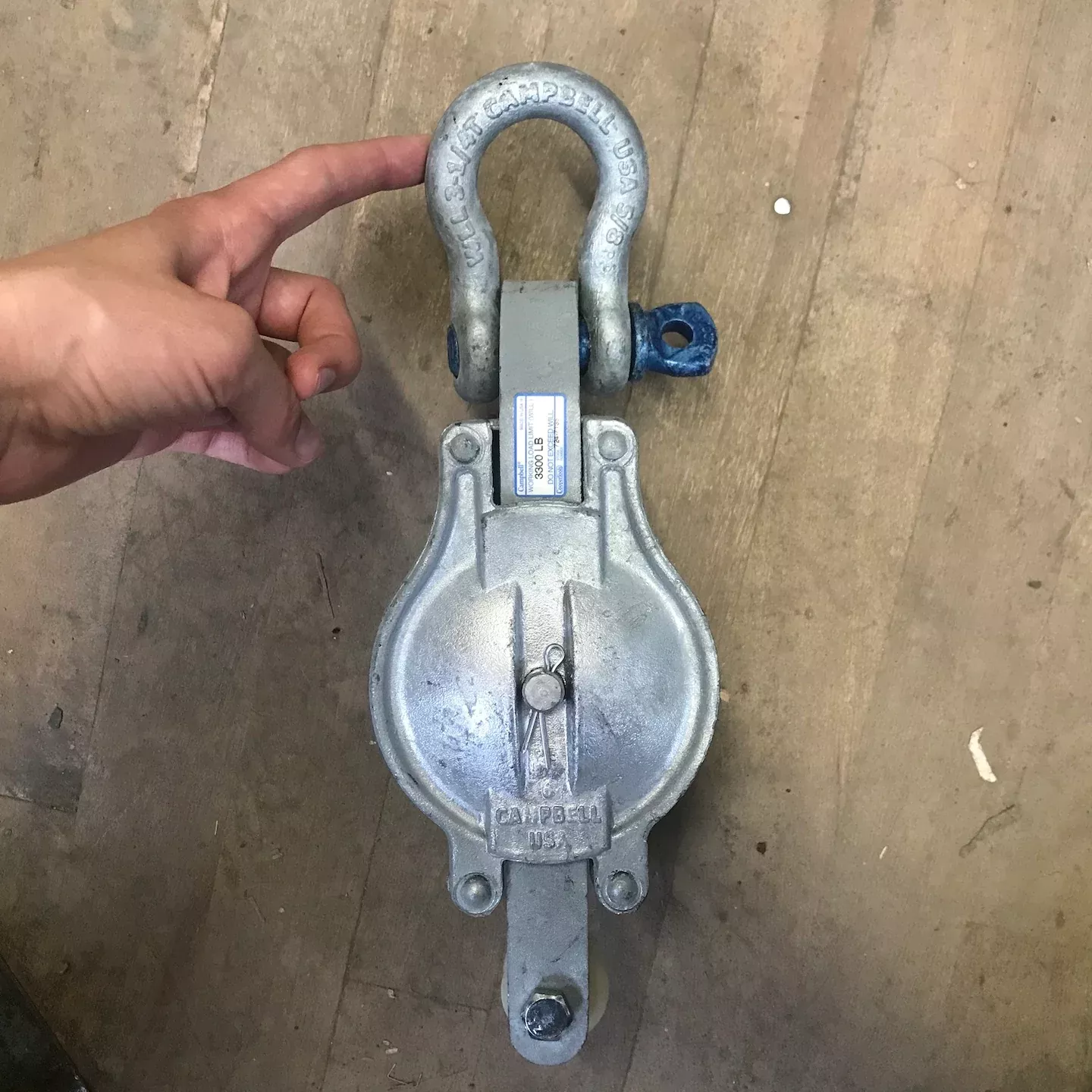 Campbell Double Block Sheave 3300 WLL (7247136)