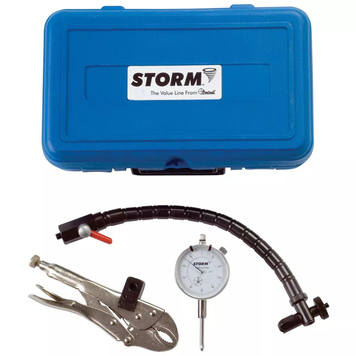 Central Tools Central 3D103 Long Range Indicator Set, 0 To 1 In Measuring Range
