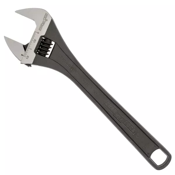 CHANNELLOCK 812NW 12" Wide Adjustable Wrench, Black Phosphate