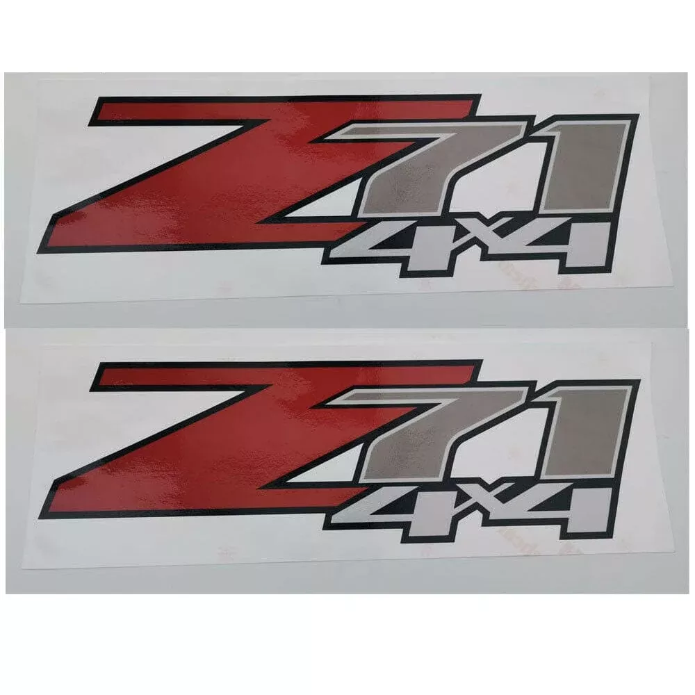 Chevy Silverado GMC Sierra Z71 4×4 Sticker Decal 2pc
