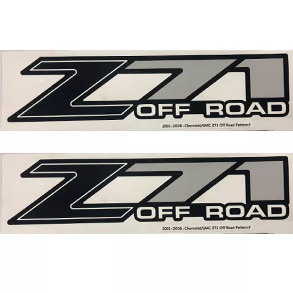 Chevy Silverado GMC Sierra Z71 Off Road 4×4 Sticker Set of 2