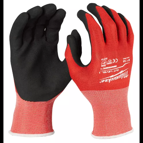 Cut Level 1 Nitrile Dipped Gloves Medium