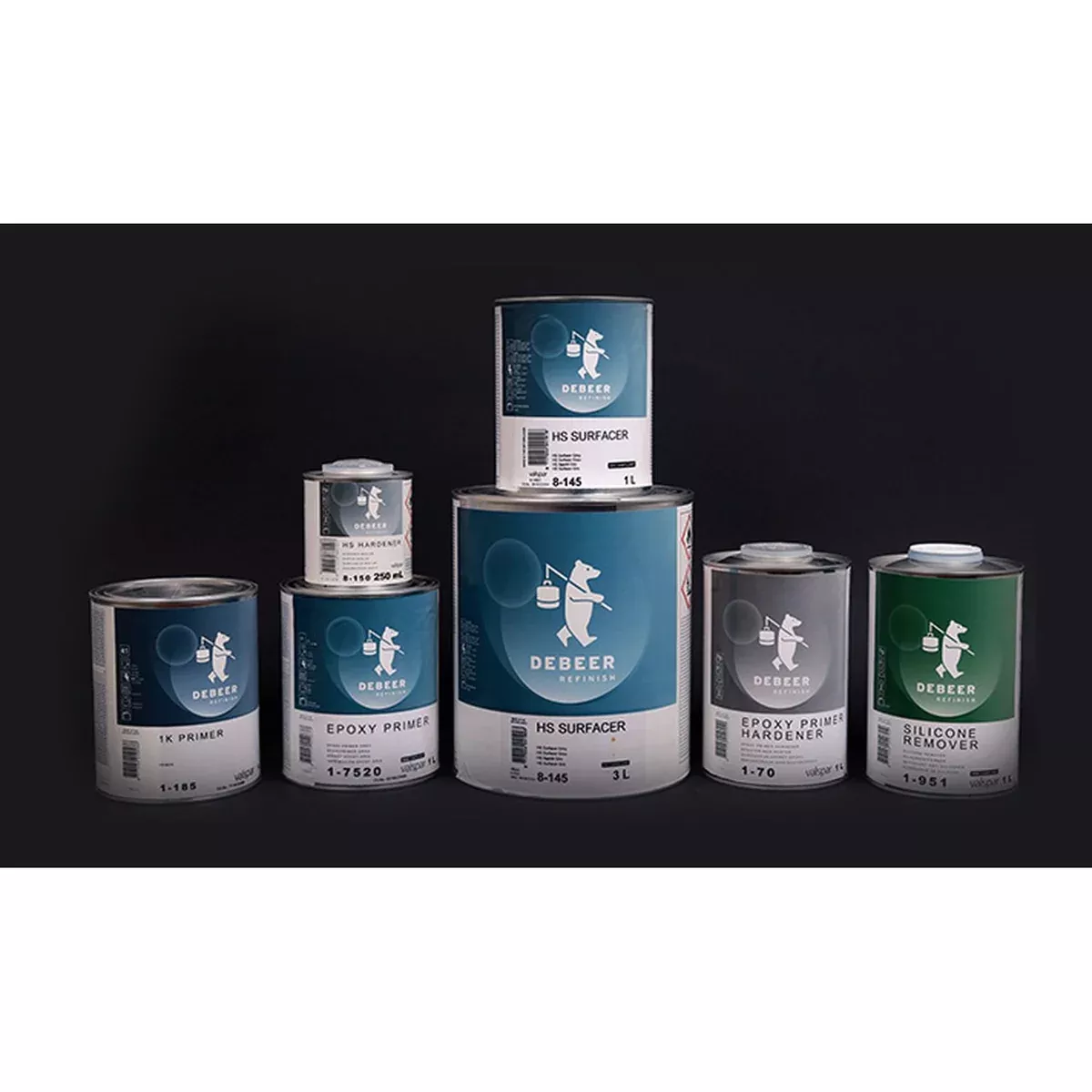 DeBeer Refinish 80190-Q01 Low VOC Hardener 1 L Clear Liquid
