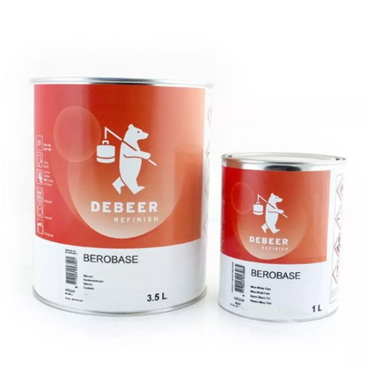 DeBeer Refinish 9590-L03 Extra White BeroBase Additive Liquid 3.5 L for primed steel, aluminum