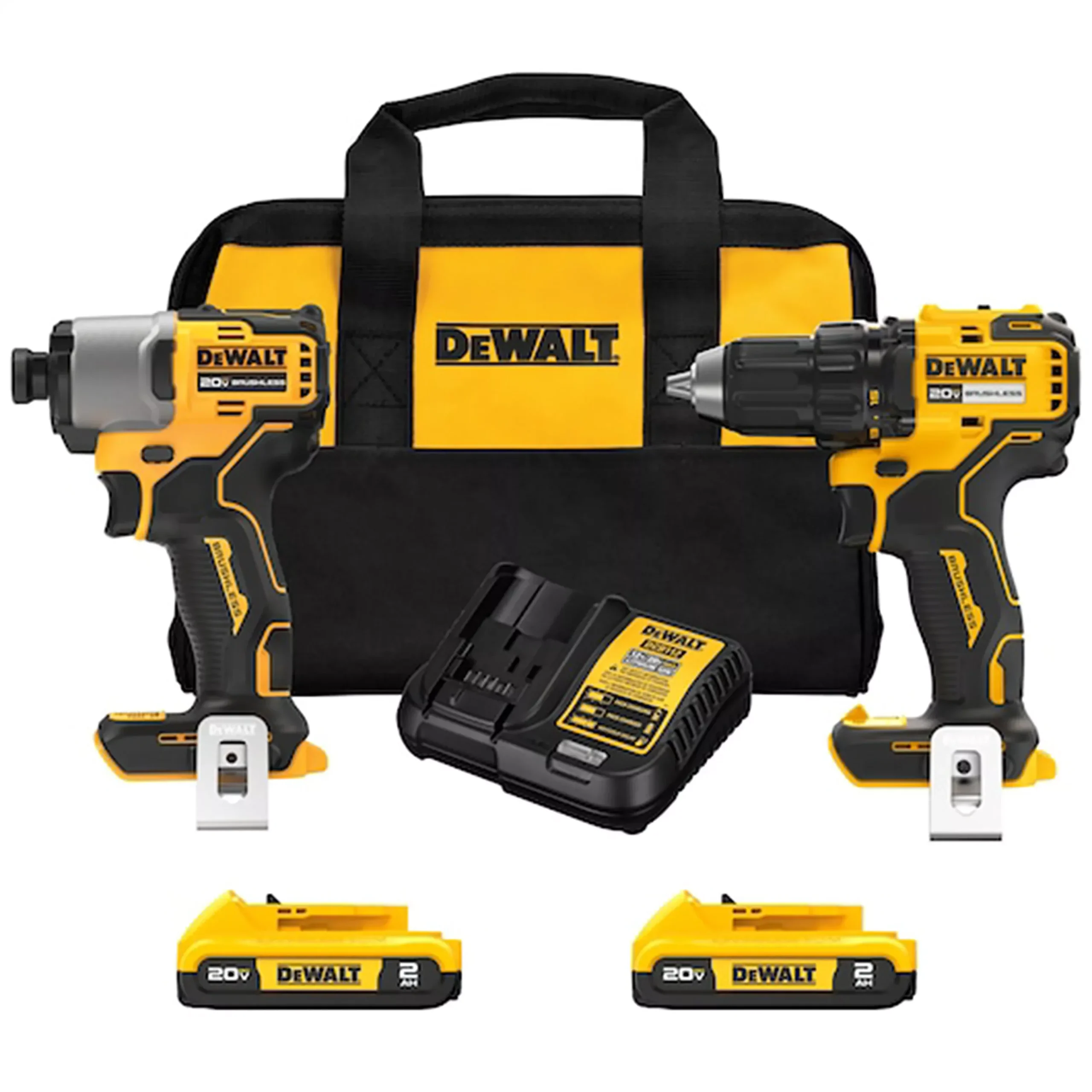 Dewalt DCK226D2 ATOMIC 20V MAX Brushless Compact Drill/Driver & Impact Driver Combo Kit