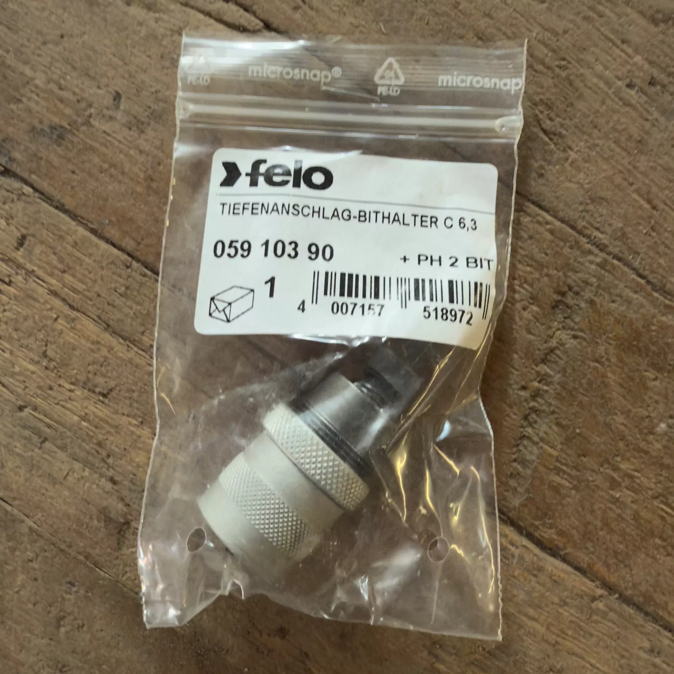 Felo Indenter Bit Holder 1/4″ Hex Shank (51897)