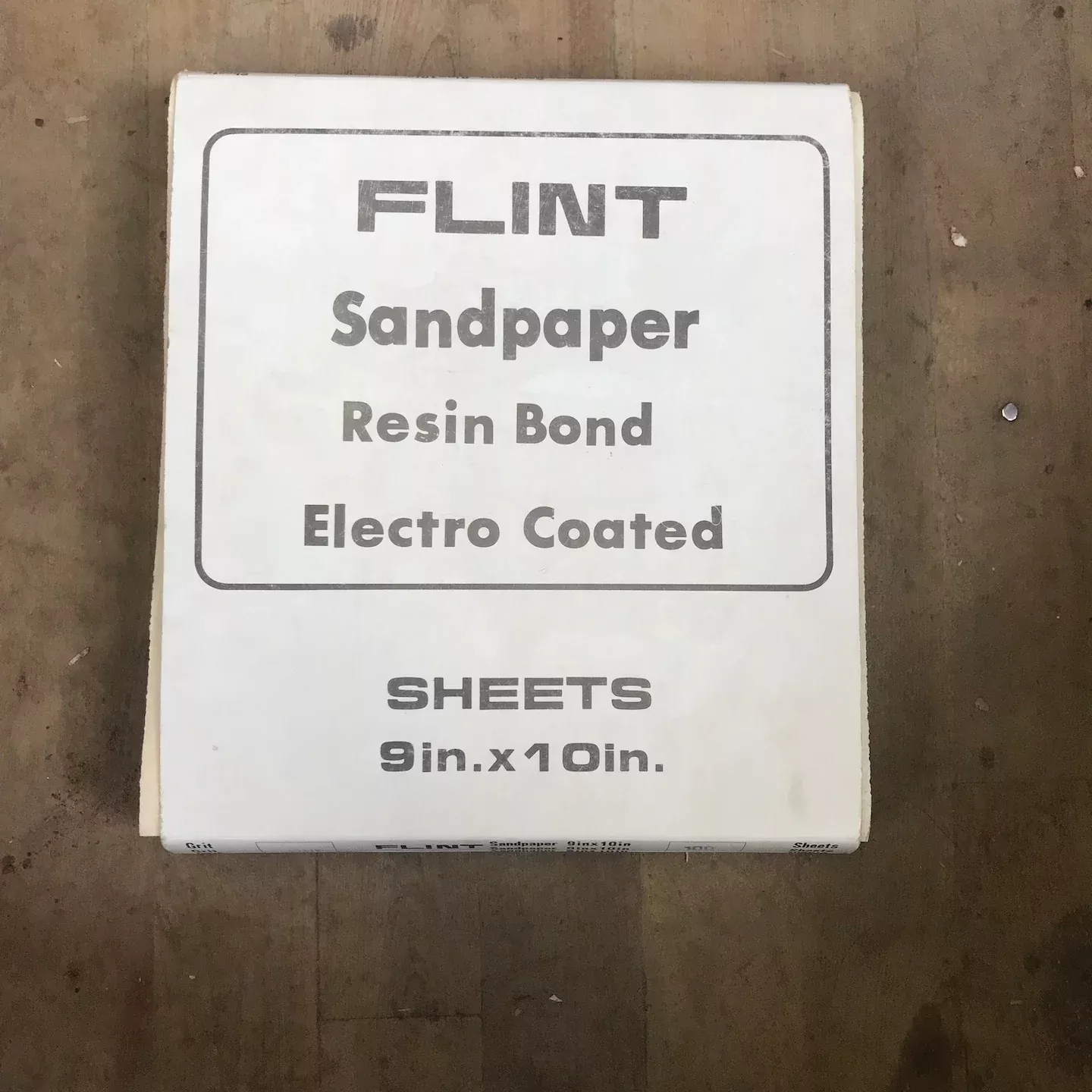 Flint Sandpaper Resin Bond Electro Coated 100 9″ x 10″ Sheets (electro-resin)