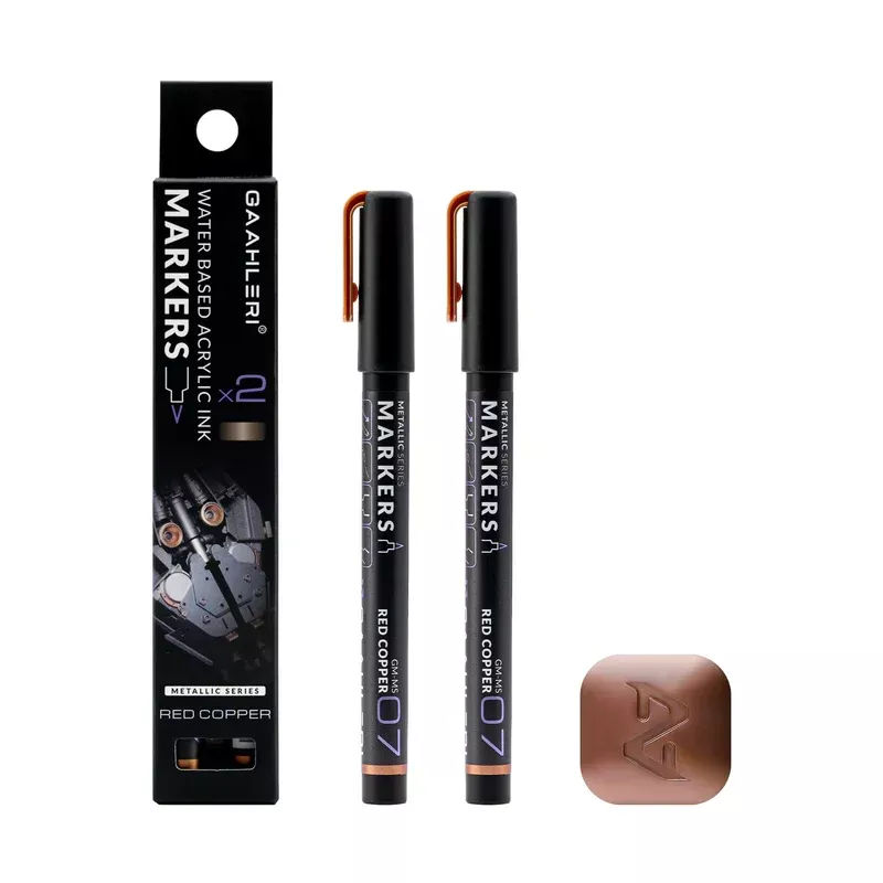 Gaahleri Metallic Series Markers - Red Copper x 2