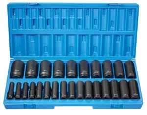 GY1726MD 1/2″ Drive 26 Piece 12 Point Deep Length Metric Set