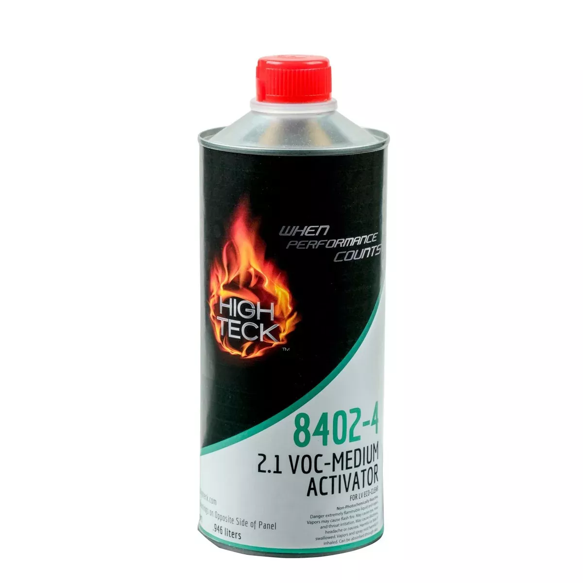 High Teck 8402-4 Medium Activator – Quart, Pairs with Eco Clear for Balanced Cure and High-Gloss