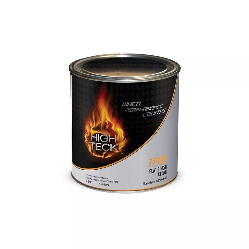 High Teck Urethane Clearcoat 77165-4 1 qt Flat Matte - No-gloss UV-protected finish