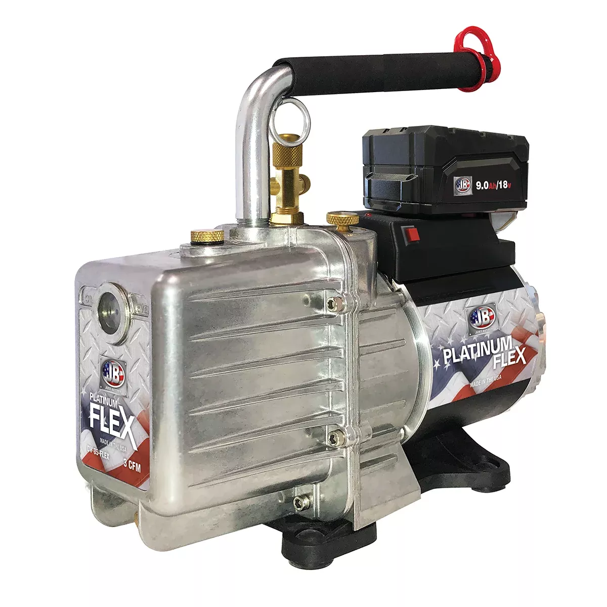 JB Industries DV-85-FLEX PLATINUM FLEX AC/Battery Powered Vacuum Pump 3 CFM