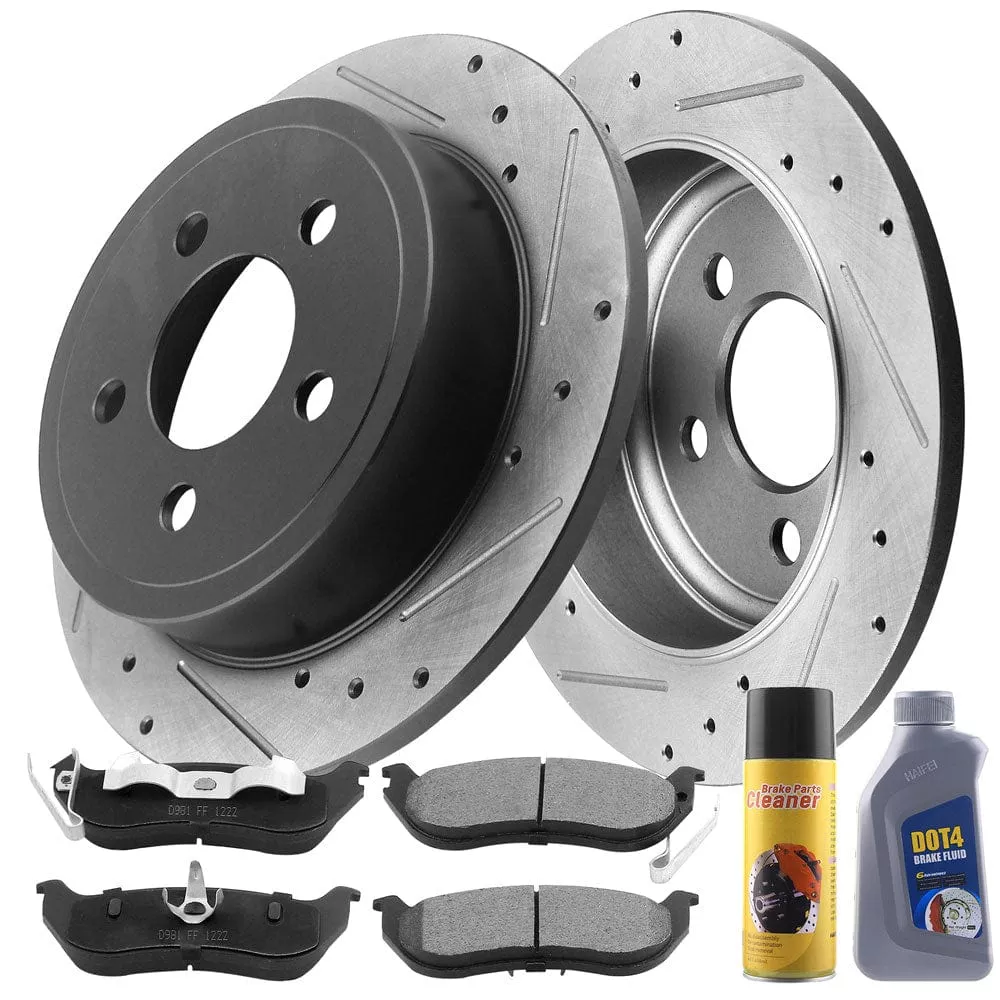 Jeep Wrangler Brake Rotor Kits 2003-2004 rear