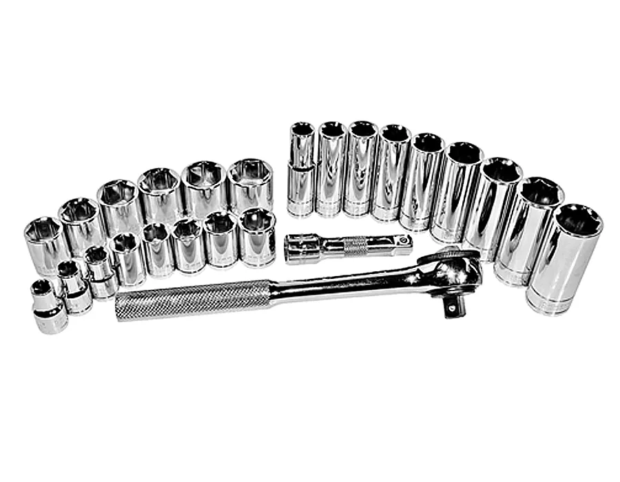 K Tool International 27000 - 26 Piece 3/8" Drive 6 Point Metric Socket Set