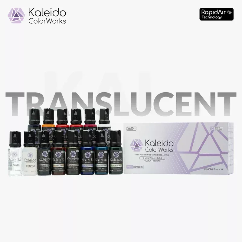 Kaleido Clear (Transparent) 12 Colors Set
