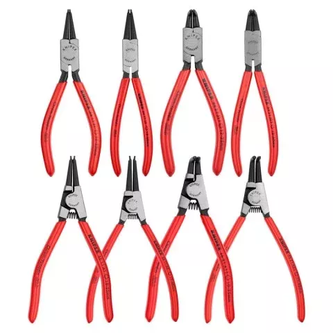 KNIPEX 00 20 04 SB 8-Piece Precision Snap Ring Pliers Set