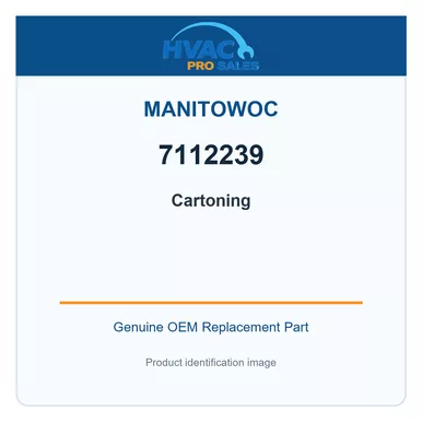 Manitowoc 7112239 Genuine OEM Cartoning