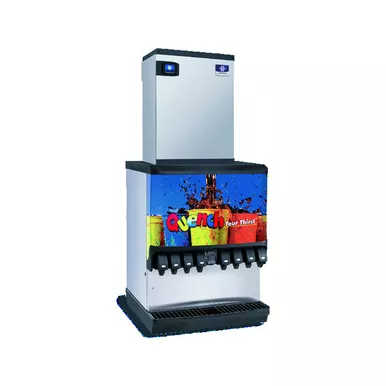 Manitowoc IBF0820C-161 Half Dice QuietQube Remote CVD Ice and Beverage Machine Head, 115V