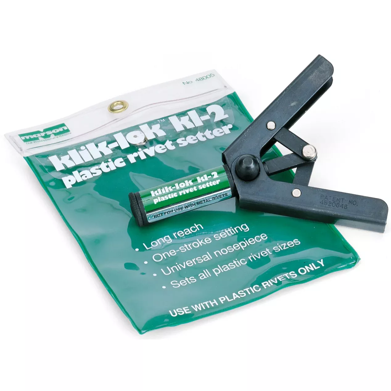 Marson 48005 KLIK-LOK Plastic Rivet Setter