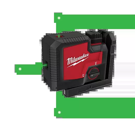 Milwaukee 3510-21 USB Rechargeable Green 3-Point Laser